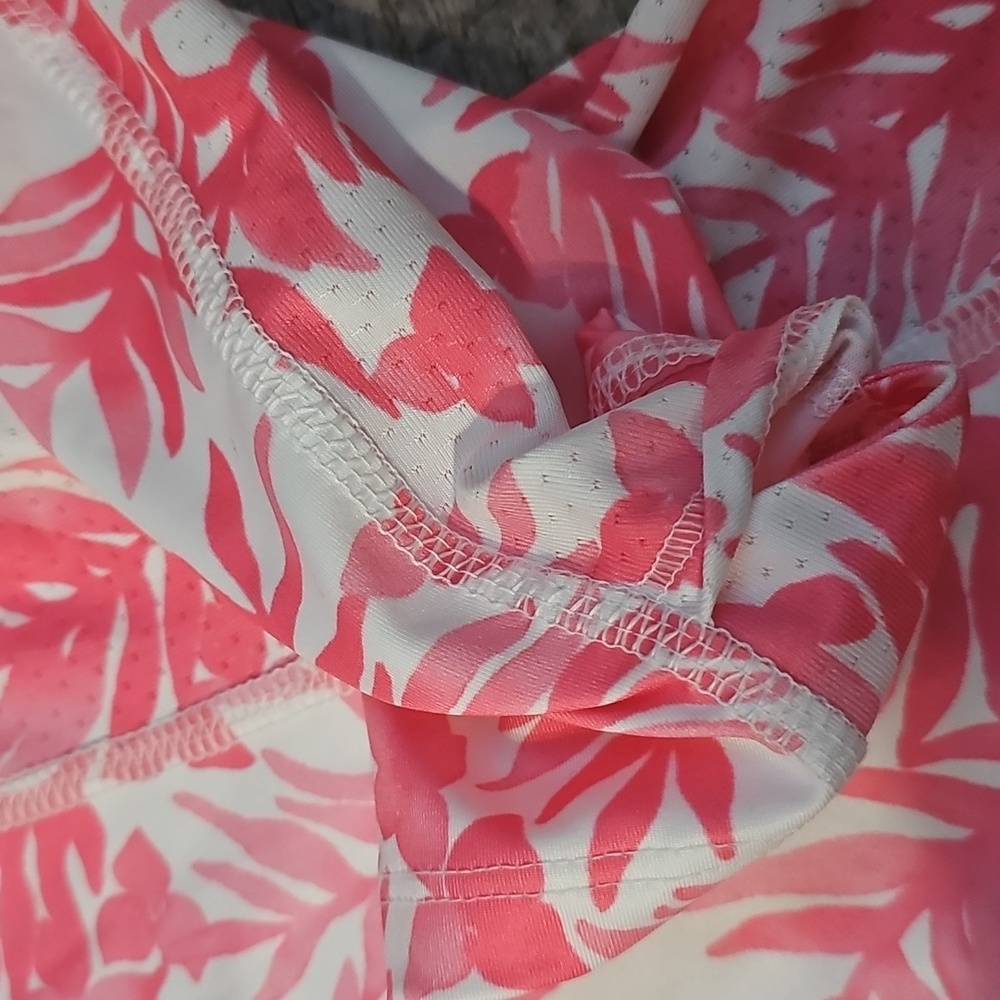 Vineyard vines Pink Leaf Print Pullover - Picture 5 of 7